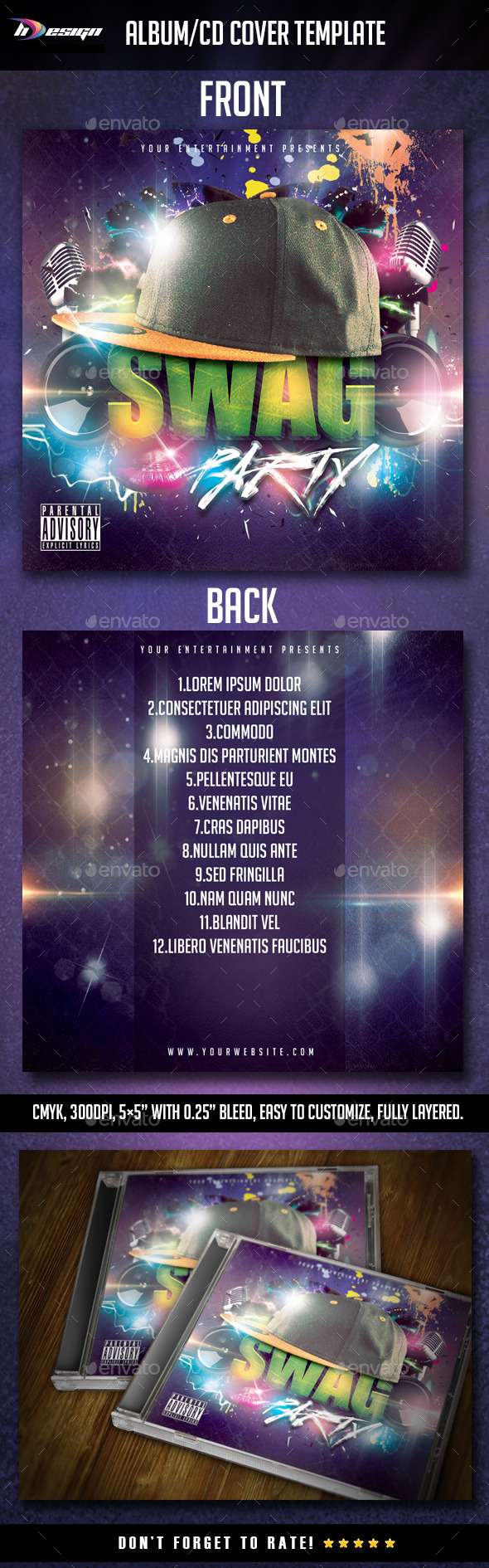 GraphicRiver Swag Hiphop Album CD Cover 10633152 GraphicRiver Swag Hiphop Album CD Cover 10633152