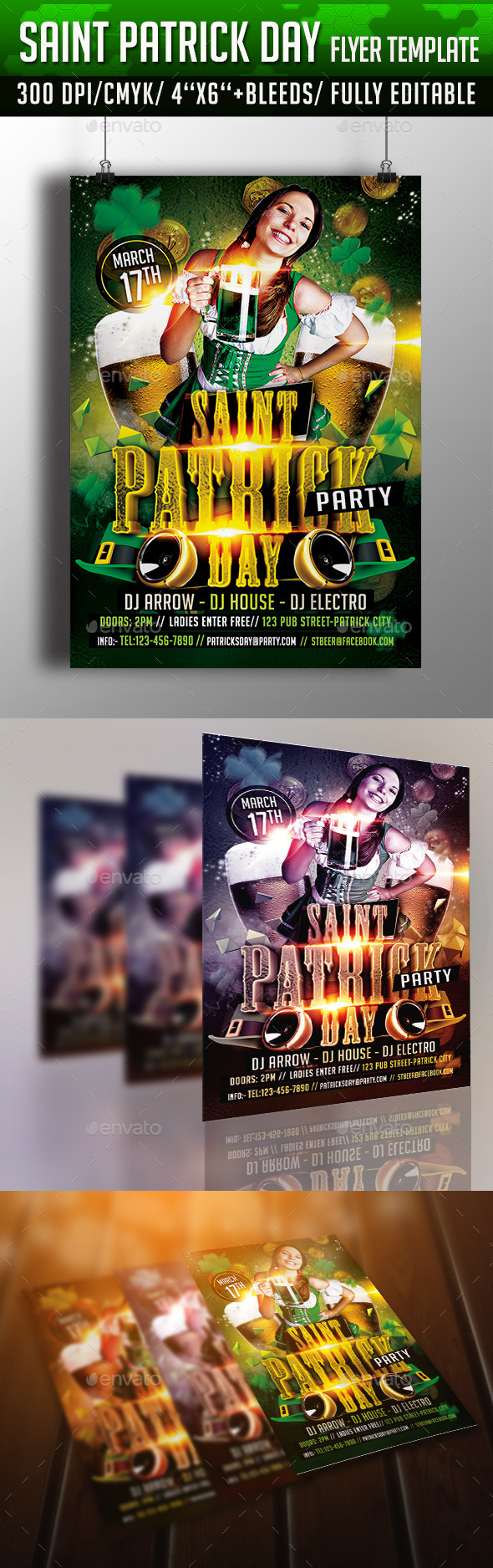 St Patricks Day Flyer (Holidays)