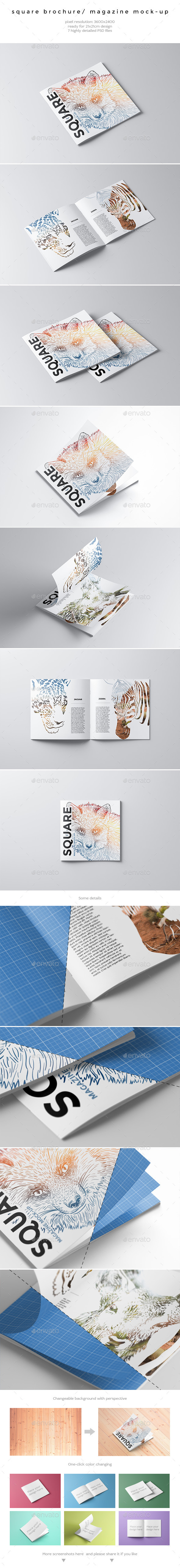 GraphicRiver Square Brochure Magazine Mock-Up 10716425 GraphicRiver Square Brochure Magazine Mock-Up 10716425