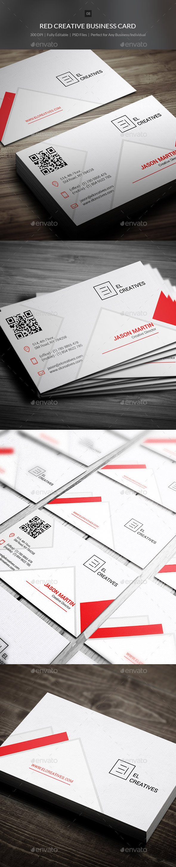 GraphicRiver Red Creative Business Card 08 10716753 GraphicRiver Red Creative Business Card 08 10716753