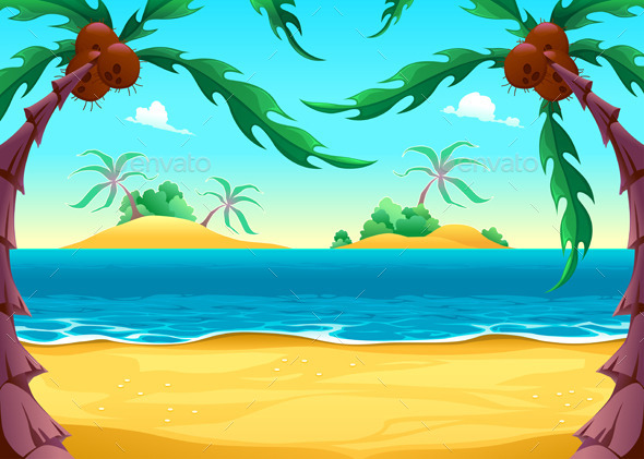 GraphicRiver View on the Seashore 10717206 GraphicRiver View on the Seashore 10717206