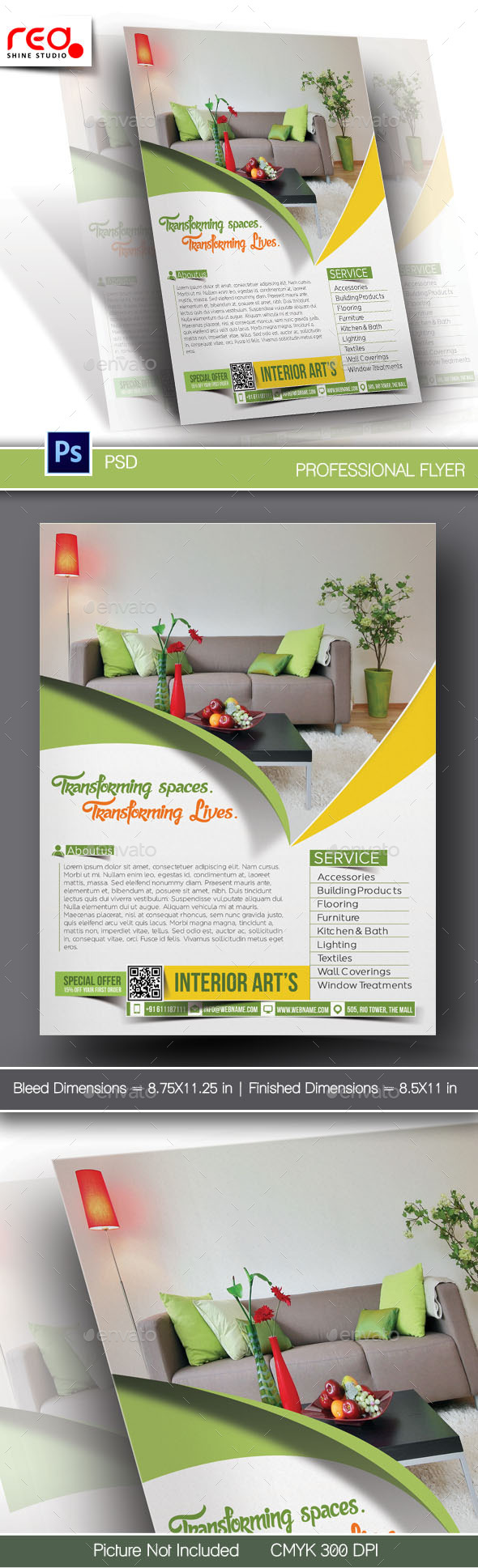 GraphicRiver Interior Art s Flyer & Poster Template 10717273 GraphicRiver Interior Art s Flyer & Poster Template 10717273