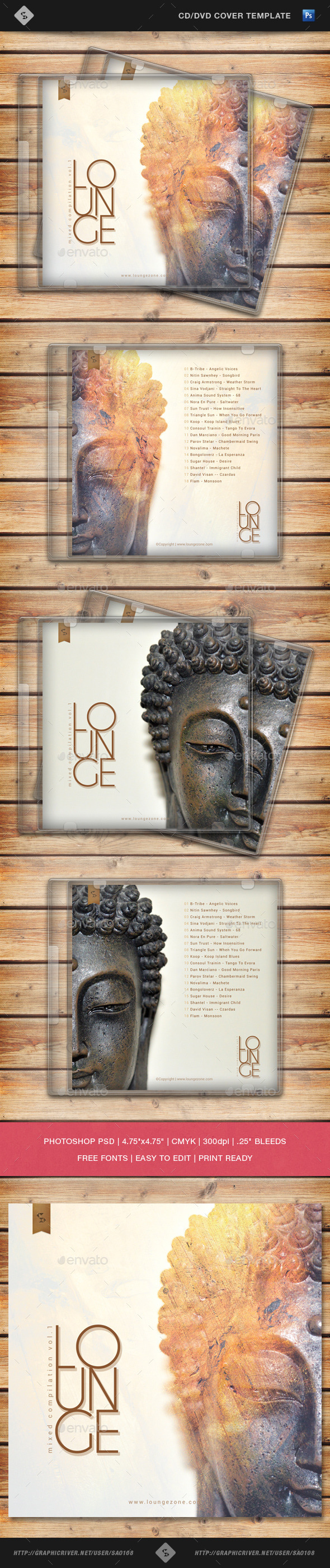 GraphicRiver Lounge Music Compilation CD Cover Template 10717809 GraphicRiver Lounge Music Compilation CD Cover Template 10717809