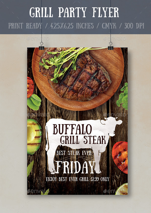 GraphicRiver Grill Party Flyer Poster Template 10718374 GraphicRiver Grill Party Flyer Poster Template 10718374
