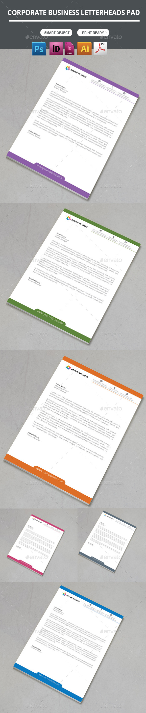 Creative & Modern Letterhead Pad (Stationery)