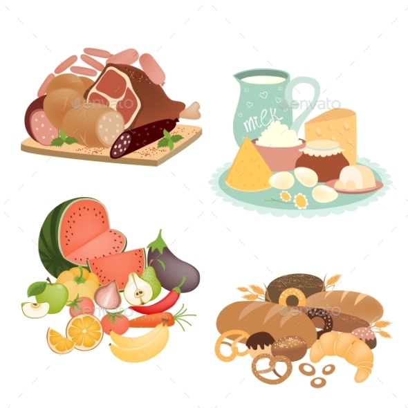 GraphicRiver Collection of Food Items 10721430 GraphicRiver Collection of Food Items 10721430