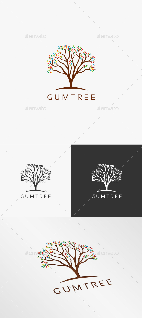 GraphicRiver Gum Tree Logo Template 10721826 GraphicRiver Gum Tree Logo Template 10721826