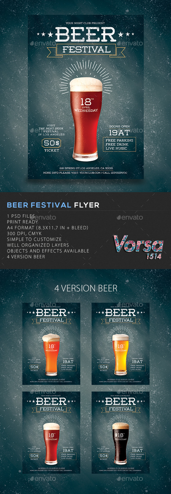 Beer Festival Flyer (Clubs & Parties)