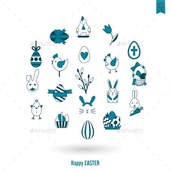 GraphicRiver Celebration Easter Icons 10722313 GraphicRiver Celebration Easter Icons 10722313