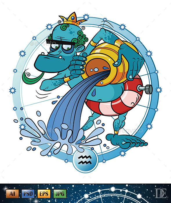 GraphicRiver Astrology Sign Aquarius 10722315 GraphicRiver Astrology Sign Aquarius 10722315