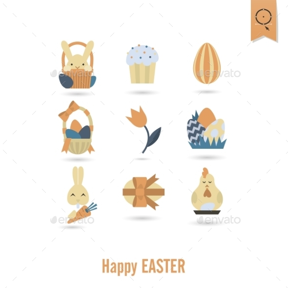 GraphicRiver Celebration Easter Icons 10722316 GraphicRiver Celebration Easter Icons 10722316