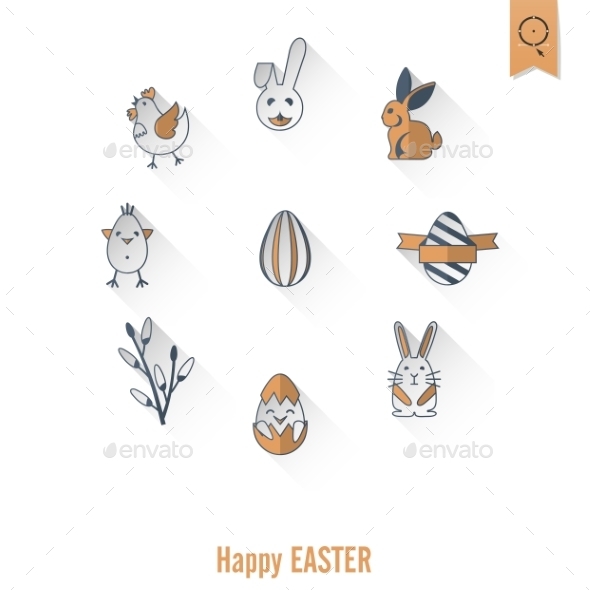 GraphicRiver Celebration Easter Icons 10722319 GraphicRiver Celebration Easter Icons 10722319