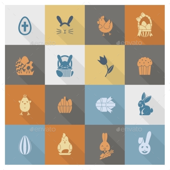 GraphicRiver Celebration Easter Icons 10722324 GraphicRiver Celebration Easter Icons 10722324