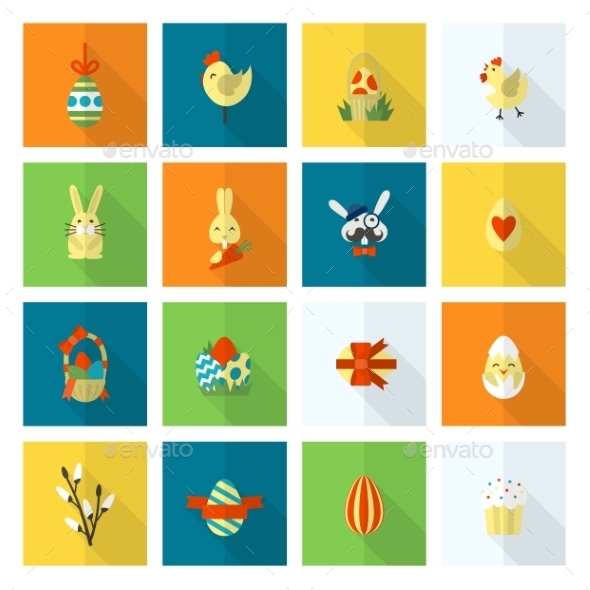 GraphicRiver Celebration Easter Icons 10722327 GraphicRiver Celebration Easter Icons 10722327