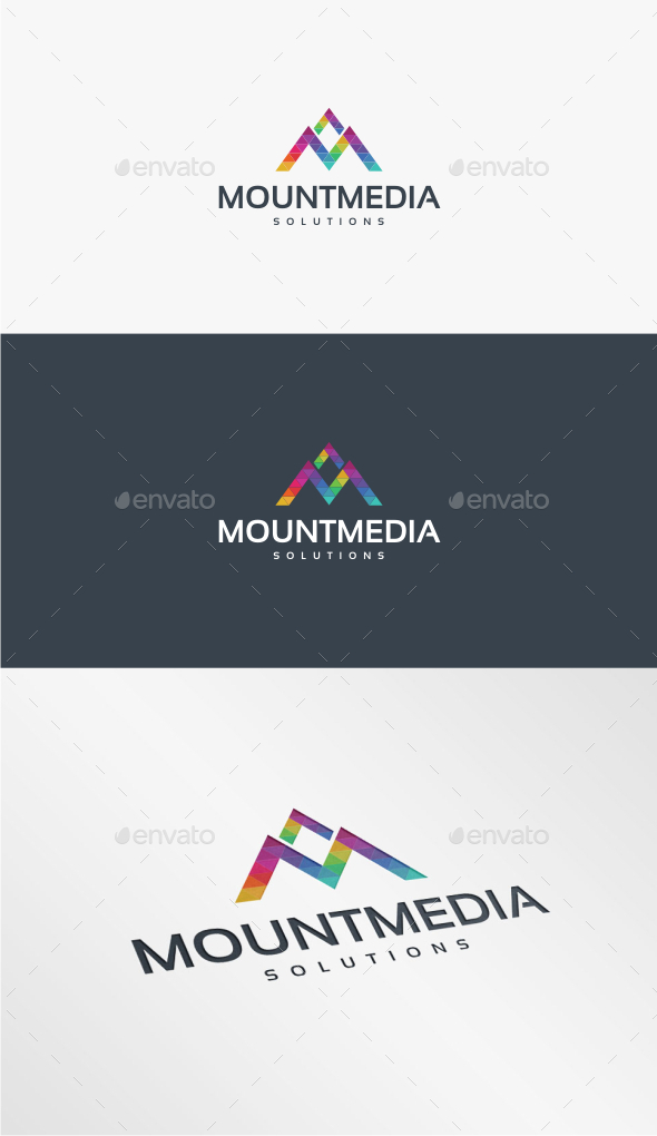 GraphicRiver Mount Media Logo Template 10722394 GraphicRiver Mount Media Logo Template 10722394