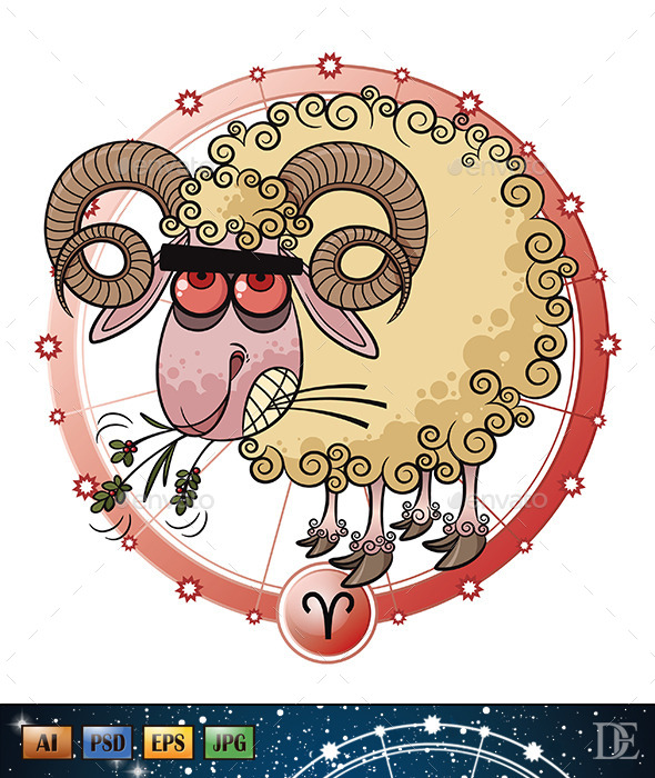 GraphicRiver Astrology Sign Aries 10722432 GraphicRiver Astrology Sign Aries 10722432