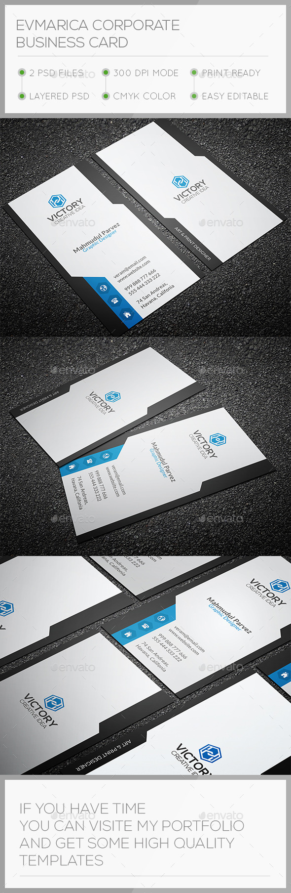 Evmarica Corporate Business Card (Corporate)