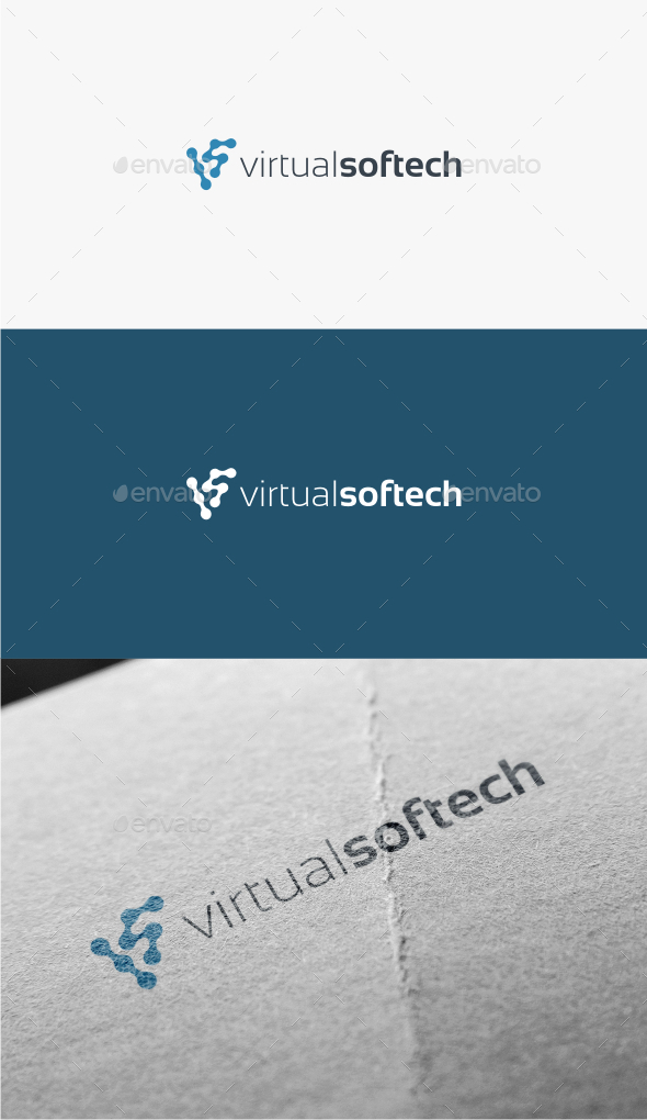 GraphicRiver Virtual Softech Logo Template 10722489 GraphicRiver Virtual Softech Logo Template 10722489