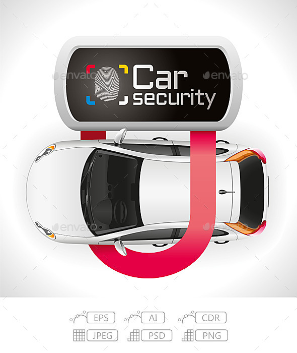 GraphicRiver Car Lock Security 10723303 GraphicRiver Car Lock Security 10723303