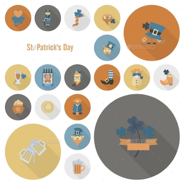 GraphicRiver Saint Patricks Day Icon Set 10723422 GraphicRiver Saint Patricks Day Icon Set 10723422