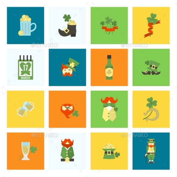 GraphicRiver Saint Patricks Day Icon Set 10723437 GraphicRiver Saint Patricks Day Icon Set 10723437