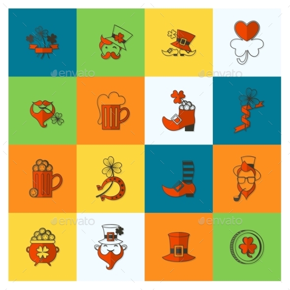 GraphicRiver Saint Patricks Day Icon Set 10723440 GraphicRiver Saint Patricks Day Icon Set 10723440