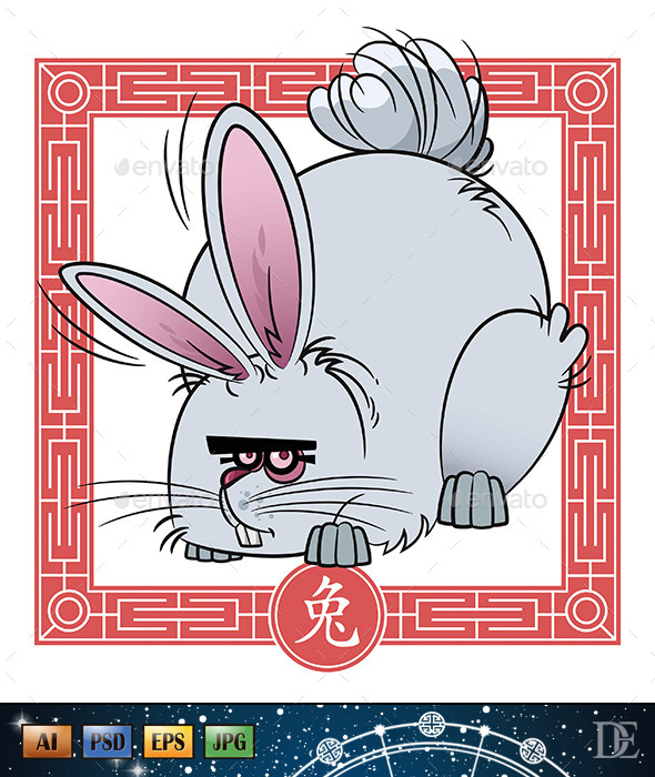 GraphicRiver Chinese Astrological Sign Rabbit 10723766 GraphicRiver Chinese Astrological Sign Rabbit 10723766