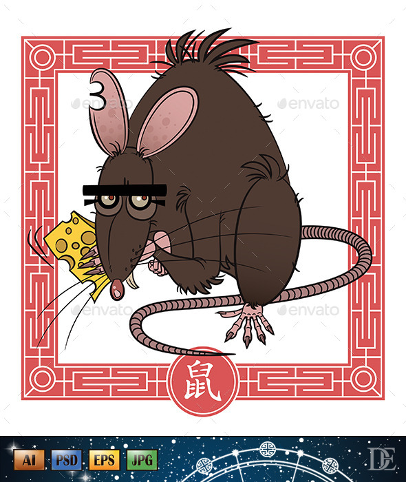 GraphicRiver Chinese Astrological Sign Rat 10723778 GraphicRiver Chinese Astrological Sign Rat 10723778