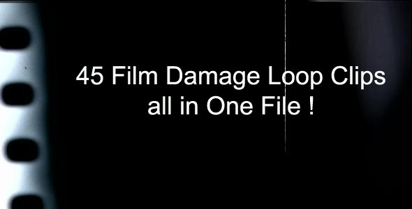 Film Damage Loop Clips Pack Film Damage Loop Clips Pack