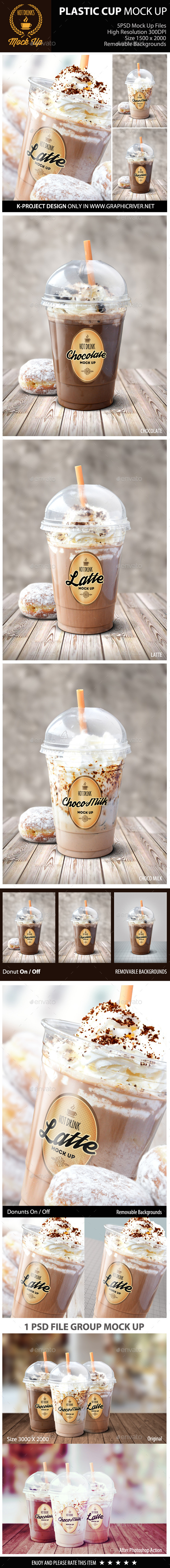 GraphicRiver Hot Drinks Plastic Cup Mock Up 10729699 GraphicRiver Hot Drinks Plastic Cup Mock Up 10729699