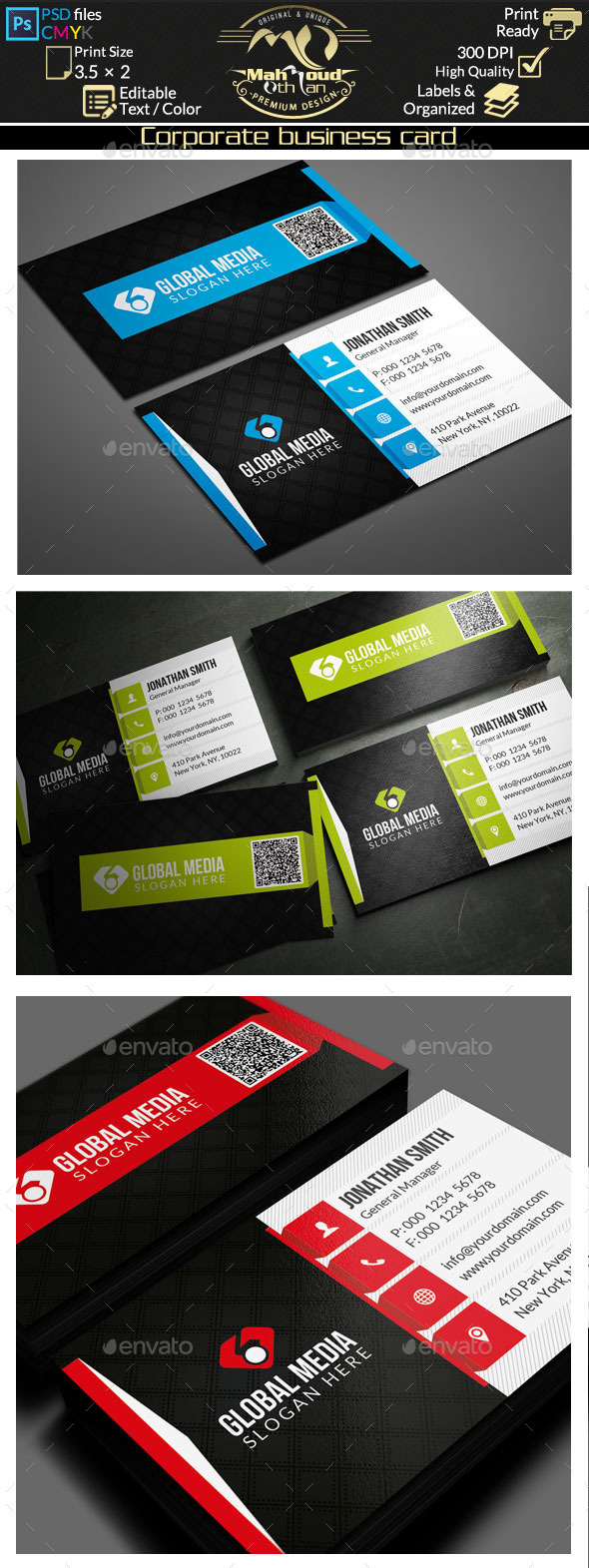 GraphicRiver Corporate Business Card 77 10729873