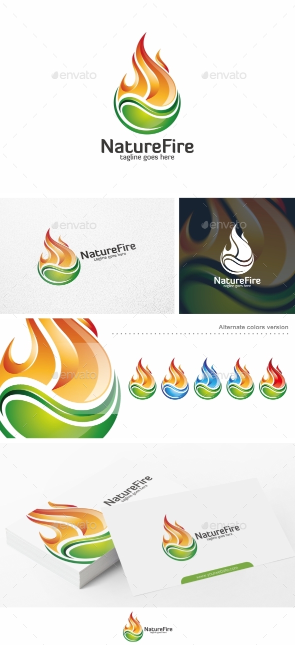 Nature Fire - Logo Template