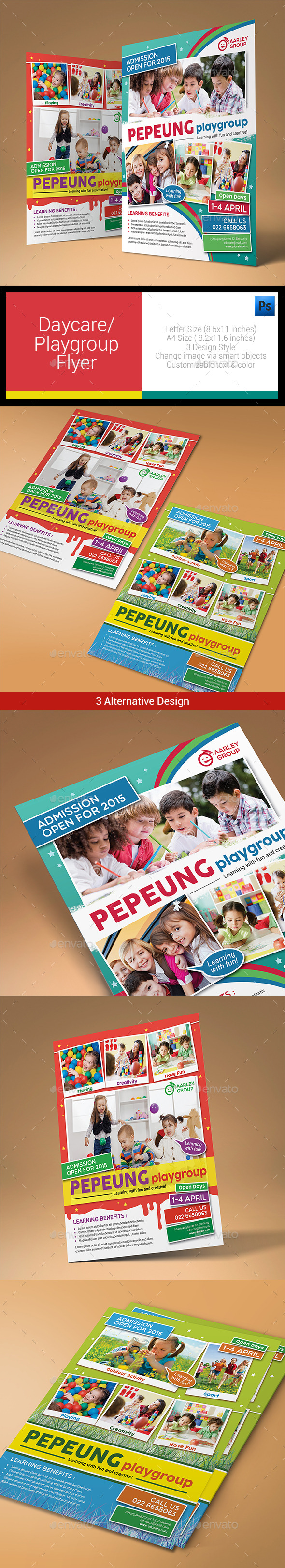 GraphicRiver Daycare Playgroup Flyer 10730040 GraphicRiver Daycare Playgroup Flyer 10730040