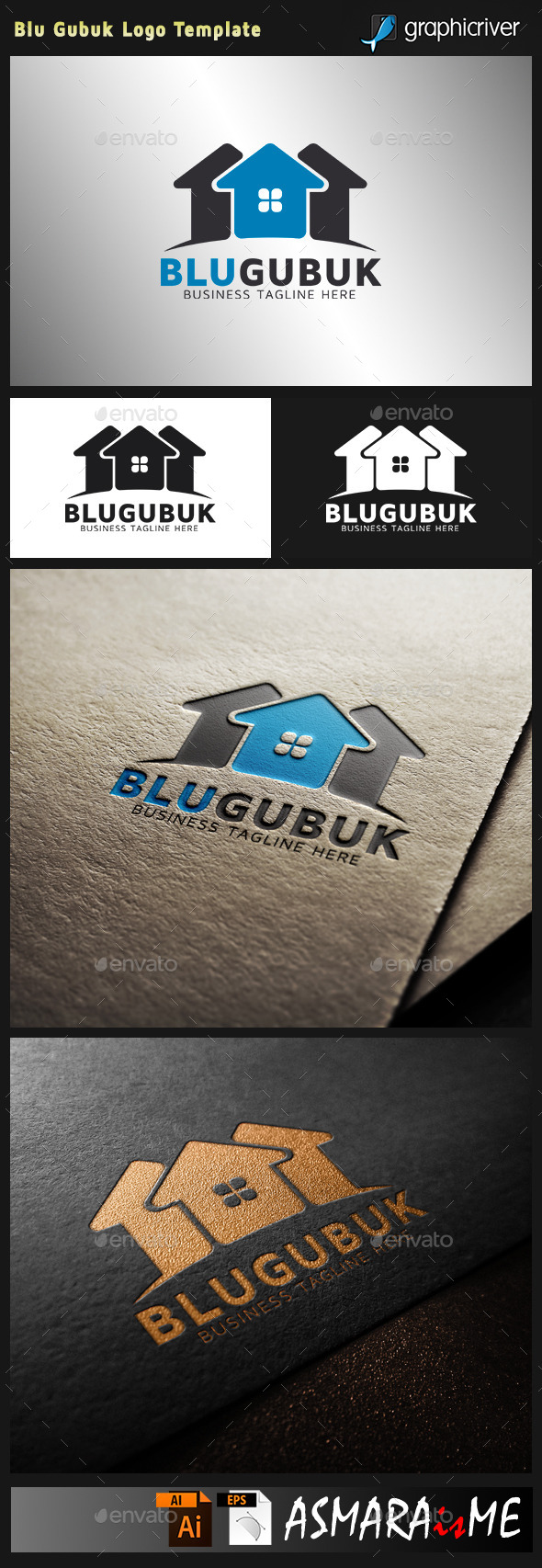 GraphicRiver Real Estate Logo Blu Gubuk 10730233 GraphicRiver Real Estate Logo Blu Gubuk 10730233