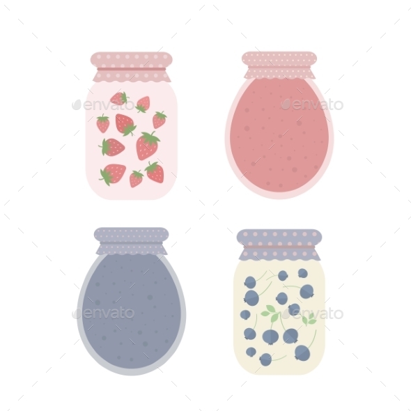 GraphicRiver Jars of Jam 10730814 GraphicRiver Jars of Jam 10730814