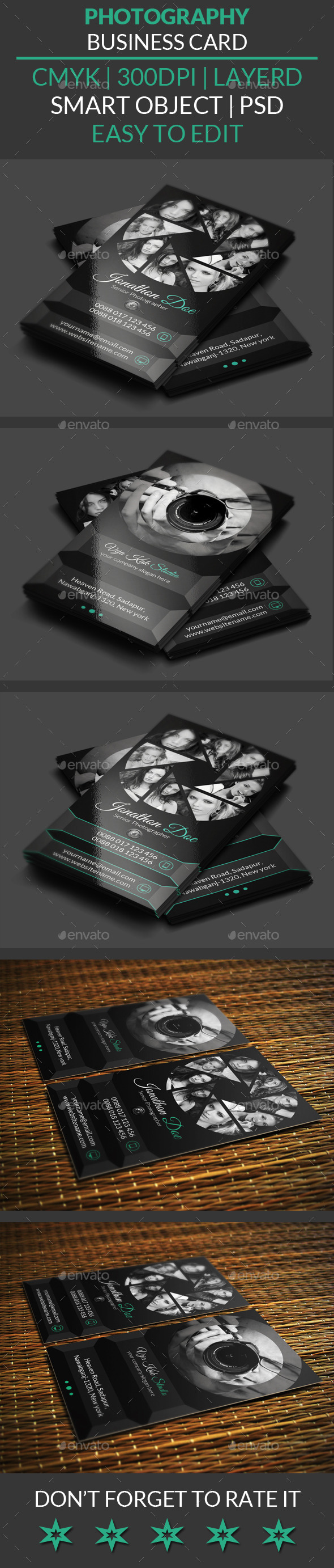 GraphicRiver Photography Business Card 10732194 GraphicRiver Photography Business Card 10732194