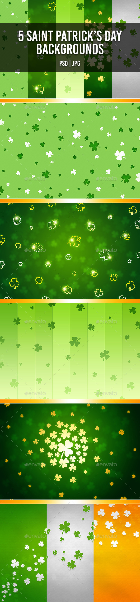 GraphicRiver Saint Patrick s Day Backgrounds 10733570 GraphicRiver Saint Patrick s Day Backgrounds 10733570