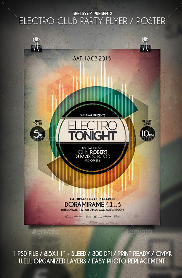 GraphicRiver Electro Club Party Flyer Templates 10733571 GraphicRiver Electro Club Party Flyer Templates 10733571