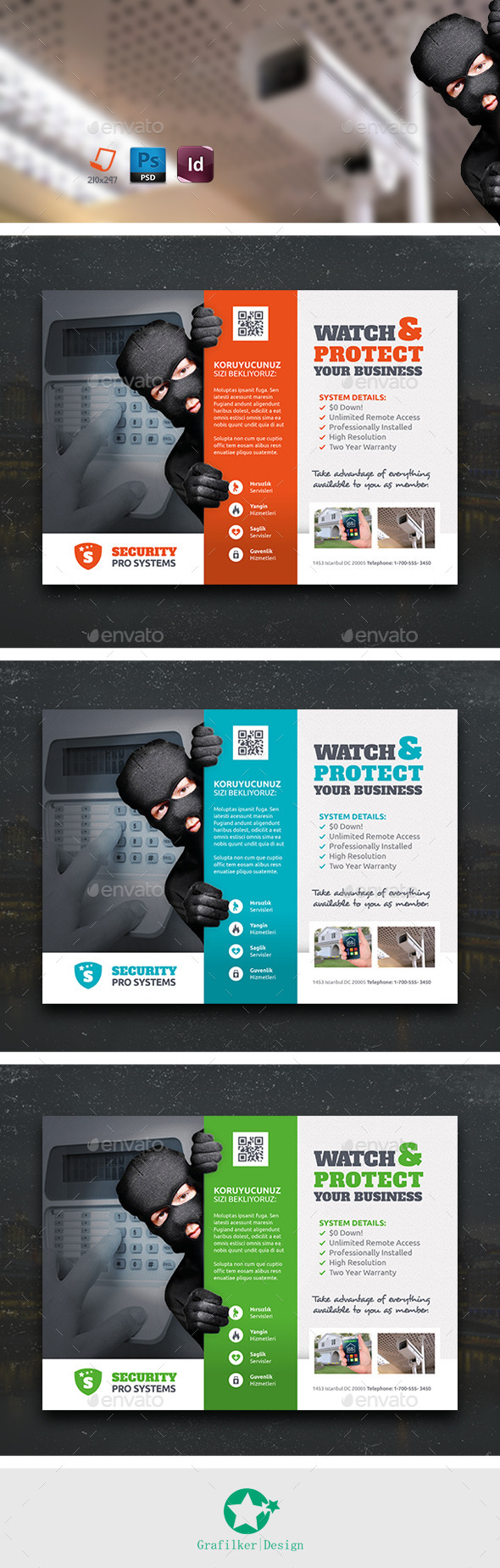 GraphicRiver Security Systems Flyer Templates 10733902 GraphicRiver Security Systems Flyer Templates 10733902