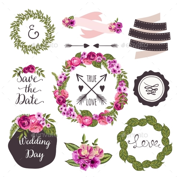 GraphicRiver Wedding Collection Elements 10734045 GraphicRiver Wedding Collection Elements 10734045