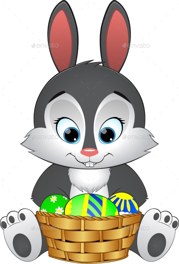 GraphicRiver Easter Bunny with Basket 10734159 GraphicRiver Easter Bunny with Basket 10734159