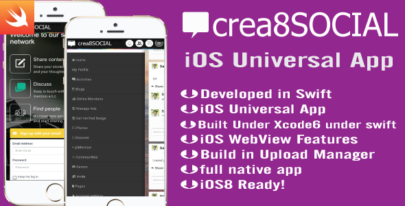 CodeCanyon crea8SOCIAL iOS App 10734549 CodeCanyon crea8SOCIAL iOS App 10734549