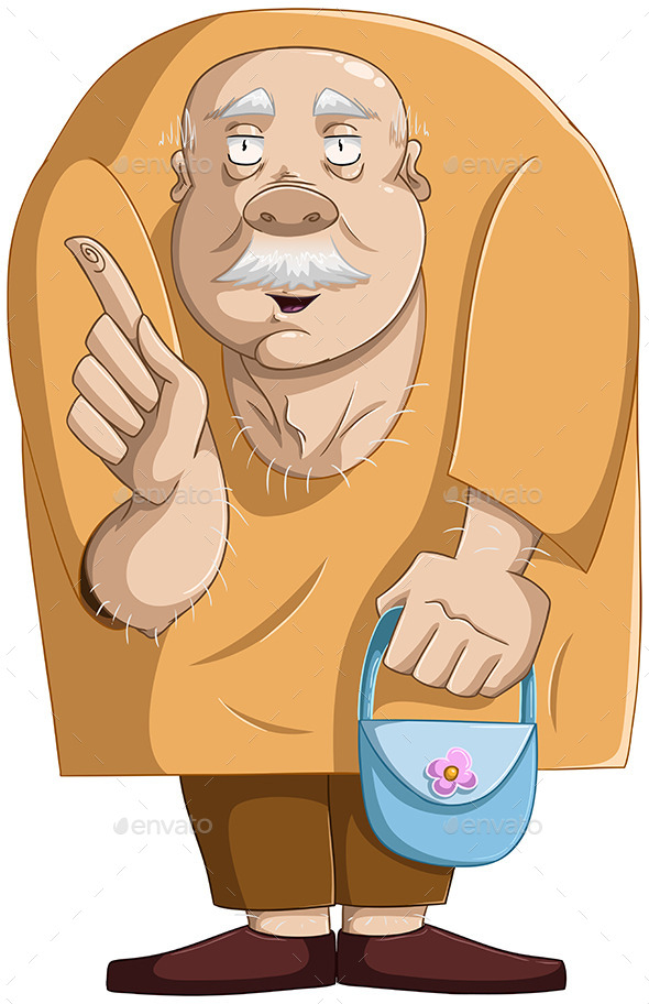 GraphicRiver Old Man With Purse 10734584 GraphicRiver Old Man With Purse 10734584