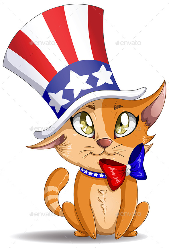 GraphicRiver Independence Day Kitten 10734596 GraphicRiver Independence Day Kitten 10734596