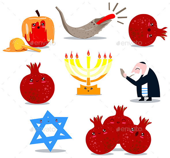 GraphicRiver Rosh Hashanah Symbols Pack 10734875 GraphicRiver Rosh Hashanah Symbols Pack 10734875