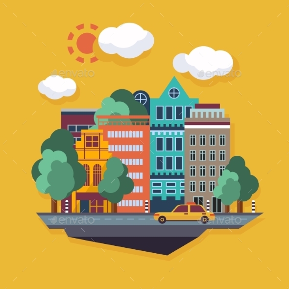 GraphicRiver Urban Landscape 10735017 GraphicRiver Urban Landscape 10735017