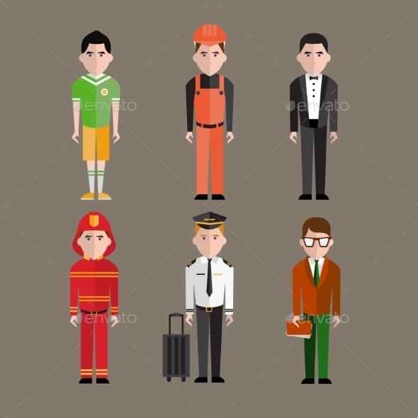 GraphicRiver People Professions Set 10735107 GraphicRiver People Professions Set 10735107