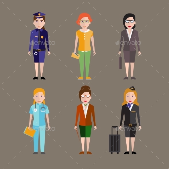 GraphicRiver People Professions Set 10735109 GraphicRiver People Professions Set 10735109