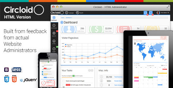 ThemeForest Circloid Responsive Admin Dashboard Template 10735127 ThemeForest Circloid Responsive Admin Dashboard Template 10735127