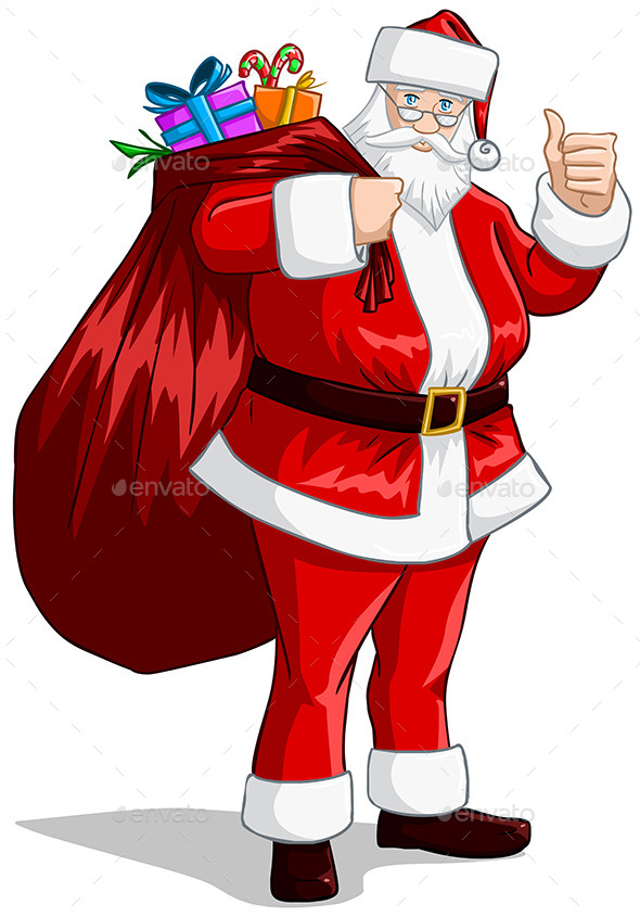 GraphicRiver Santa Claus with Bag of Presents for Christmas 10735154 GraphicRiver Santa Claus with Bag of Presents for Christmas 10735154